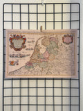 Vintage Netherlands Map — 18th-Century Provinces Replica (A3)